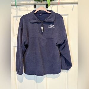 Vintage Wrigley Field Made in The USA Navy Blue Quarter Zip